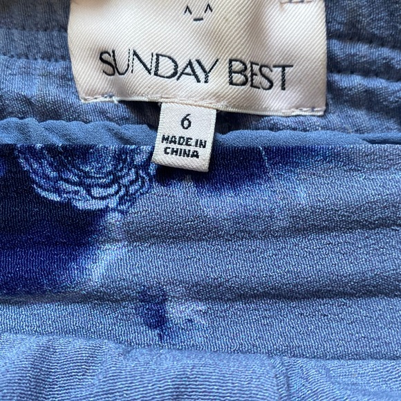 Sunday Best Skirt blue floral - Picture 3 of 3